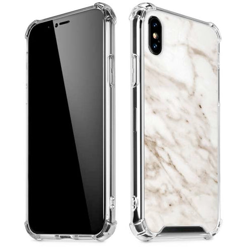 Taupe Marble iPhone XS Max Clear Case